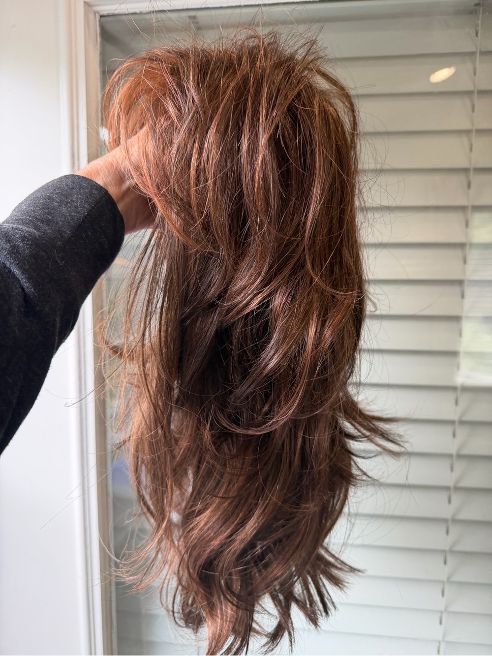 Rene of Paris Felicity Wig Ginger Chestnut Brown Women's Long Layered Wig